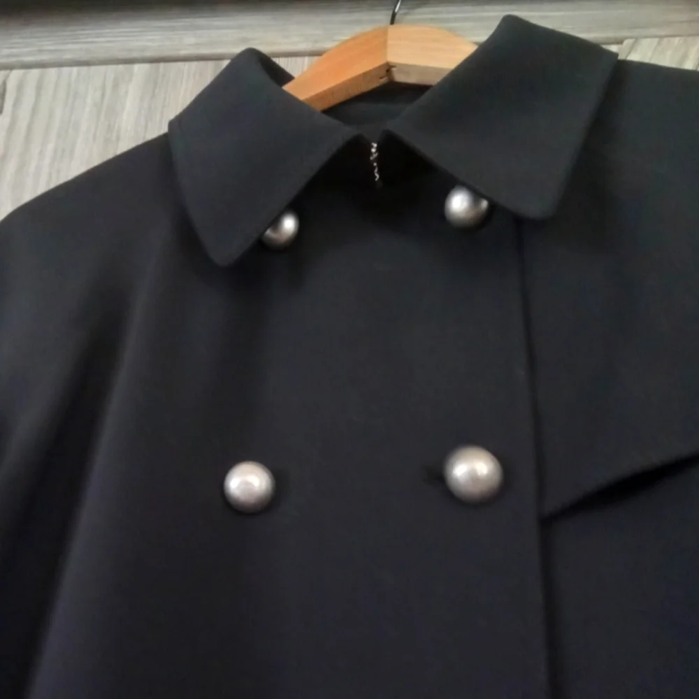 Votre Nom Black Pea Jacket 12/14 - Picture 3 of 11